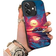 HONTINGA Oppo A3X 4g ile Uyumlu Kılıf Silikon Kenar Sert Arka Kamera Koruyucu Basitlik Anti Düşme Kamera Korumalı Spor Araba Desen Couple Telefon Kılıfı Kadın ve Erkek Için Uygundur K1-1532