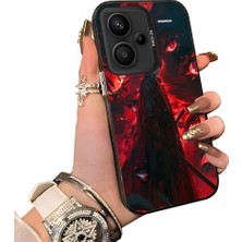 HONTINGA Xiaomi Redmi Note 13 Pro Plus 5g ile Uyumlu Kılıf Silikon Kenar Sert Arka Kamera Koruyucu Basitlik Anti Düşme Kamera Korumalı Anime Desen Couple Telefon Kılıfı Kadın ve Erkek Için Uygundur K1-1531