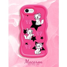 HONTINGA iPhone 6s Plus Uyumlu Kılıf Düşüme Önleyici Basitlik Anti Düşme Kamera Koruyucu Basit Kırmızı Yumuşak Silikon Couple Telefon Kılıfı Kedi Desen K9-0276