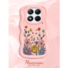 HONTINGA Xiaomi Redmi Note 14 Pro 4g Uyumlu Kılıf Düşüme Önleyici Basitlik Anti Düşme Kamera Koruyucu Basit Pembe Yumuşak Silikon Couple Telefon Kılıfı Çiçekli Desen K9-0278