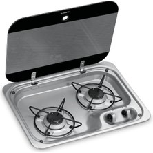 Dometic Hbg 2335 Iki Gözlü Gazlı Ocak Cam Kapaklı 460X335 mm