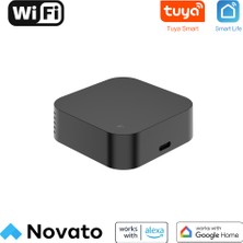Novato Tuya Uyumlu Dahili Sıcaklık ve Nem Sensörlü Akıllı Ir Kumanda ( Mobil Uygulama Üzerinden Klima, Tv Kontrol , Dahili Termostat Özelliği )