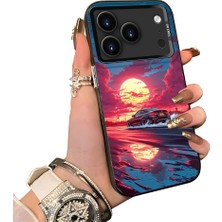 HONTINGA iPhone 17 Pro Max ile Uyumlu Kılıf Silikon Kenar Sert Arka Kamera Koruyucu Basitlik Anti Düşme Kamera Korumalı Spor Araba Desen Couple Telefon Kılıfı Kadın ve Erkek Için Uygundur K1-1532
