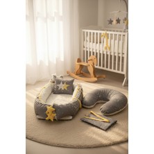 Empressco Samanyolu Serisi Gri Babynest ve Emzirme Yastıklı Set