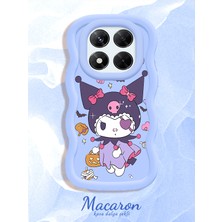 HONTINGA Xiaomi Redmi Note 14 Pro 4g Uyumlu Kılıf Düşüme Önleyici Basitlik Anti Düşme Kamera Koruyucu Basit Mavi Yumuşak Silikon Couple Telefon Kılıfı Kuromi Desen K9-0303