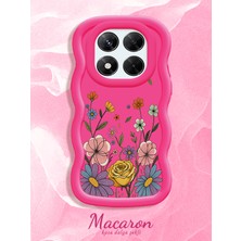 HONTINGA Xiaomi Redmi Note 14 Pro 4g Uyumlu Kılıf Düşüme Önleyici Basitlik Anti Düşme Kamera Koruyucu Basit Kırmızı Yumuşak Silikon Couple Telefon Kılıfı Çiçekli Desen K9-0278