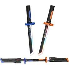 MarkEntegra 2'li Set Kıvılcım Efektli Işıklı Rgb Oyuncak Kılıç Seti – Şarjlı Sesli 44 cm Kılıflı Renk Değiştiren Oyuncak Kılıçlar