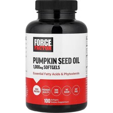 Force Factor Pumpkin Seed Oil Omegas & Fish Oils Epa Dha 1,000 Mg 100 Softgels