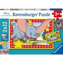 MarkEntegra Çocuk Yapbozu 05575 - Macera Çağırıyor! - 2 x 12 Parça Disney Yapbozu, 3 Yaşından Büyük Çocuklar Için