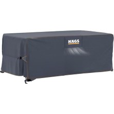MarkEntegra Haegs Bahçe Mobilyası Örtüsü, 150-150-74CM, Ağır Hizmet Oxford Kumaş, Su Geçirmez, Dış Mekan Veranda Masa Örtüsü, Havalandırmalı Masa ve Sandalye Koruma Kılıfı - Gri