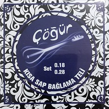 MarkEntegra Çöğür CGR18 Kısa Sap Saz Teli 0.18 Takım Bağlama Teli