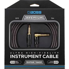 MarkEntegra BIC-P10A, Enstrüman Kablosu, Düz Açılı 6,3 mm Jak Fişli, 3 M
