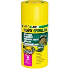 MarkEntegra Pronovo Spirulina Flakes, 8-20 cm Arası Tüm Akvaryum Balıkları Için Yeşil Yem, Balık Yemi Taneleri, Boyut M, 100 ml