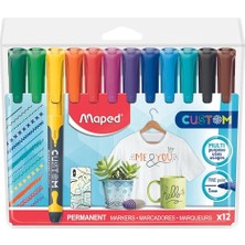 MarkEntegra 512511 Permanent Marker, Ince Uclu, Askili Paket 12'li