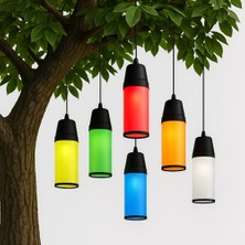 MarkEntegra Kule Ağaç Feneri 6'lı Set – 6 Renk – IP54 Suya Dayanıklı Dış Mekan Dekoratif Aydınlatma – E27 Duylu – Ampul Hariç – Bahçe, Ağaç, Teras, Etkinlik