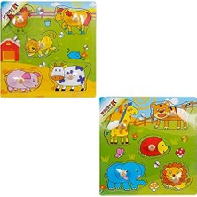 MarkEntegra Tahta Bultak Raptiyeli Puzzle 5 Parça 2A
