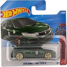 MarkEntegra Hot Wheels 2018 Honda Civic Type R - Dark Green - Short Card - JJK87 (1/64)