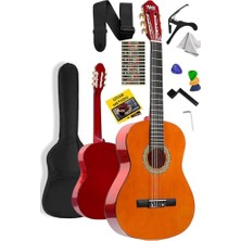 MarkEntegra Midex CG-270M Doğal Renk Klasik Gitar 4/4 Yetişkin Boy Sap Ayarlı Full Set