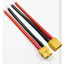 MarkEntegra XT60 Erkek Dişi Lipo Pil Şarj Kablosu 15 cm 1,5mm Siaf Silikon Kablolu