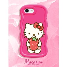 HONTINGA iPhone 6s Plus Uyumlu Kılıf Düşüme Önleyici Basitlik Anti Düşme Kamera Koruyucu Basit Kırmızı Yumuşak Silikon Couple Telefon Kılıfı Kitty Desen K9-0305