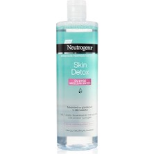 MarkEntegra Neutrogena Skin Detox Micellar Water 3'ü 1 Arada Nazik Temizleyici Kir ve Makyaj Temizleme Suyu Yüz Göz Dudak Için 400 ml