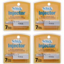 Schick Enjektör Bıçakları, 7 Adet Kutu (4'lü )