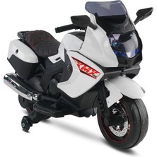 Baby Hope 438 Ledli Akülü Motor 12 Volt Beyaz