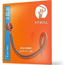 MarkEntegra Pitbull Gold Seri Elektro Gitar Teli Set (10-52 Light Top Heavy Bottom, Tekli Set)