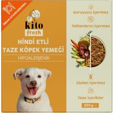 MarkEntegra Kito Fresh Hindi Etli Köpek YEMEĞI%100 Taze Içerikli  250 gr