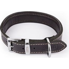 MarkEntegra Hakiki Yağlı Deri Köpek Tasması, Yumuşak Deri Iç Kısım, Ultra Dayanıklı ve Konforlu Tasma, Renk ve Boy Seçenekleri (Siyah, Xl)