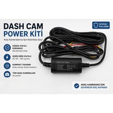Paul Type-C Girişli 7/24 Araç Kamerası Park Modu Bağlantı Kiti Hardwire Kit 3 Metre Sigorta Girişli