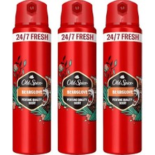 MarkEntegra Bearglove Erkek Sprey Vücut Deodorantı 150 ml 3lü Paket