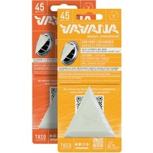 MarkEntegra Vavana Araba Klima Kokusu 2'li Set -Trio Oto Kokusu | Bpa & Sıvı Içermez | 45 Gün Etkili (Satsuma | Mango Melon)