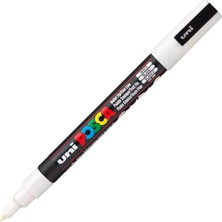 MarkEntegra Uni  Markör Kalem 3m Set 0.9-1.3 mm Keçe Uçlu Beyaz