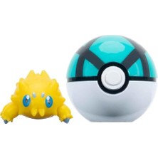 MarkEntegra PKW3632 - Clip'n'go Poké Topu - Pamuk Kordon ve Netball, Resmi Pokéball 5 cm Figürlü