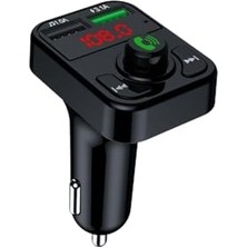 MarkEntegra Pdateknoloj Concord C-606 Araç Fm Transmitter 5.1 Bluetooth Araç Kiti USB 3.1AMPER Hızlı Şarj Çıkışlı Çakmaklık Girişli (C-606 Plus)