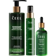 MarkEntegra The Ceel Biberiye Saç Bakım Seti - Şampuan 250 Ml, Saç Toniği 100 ml ve Saç Yağı 50 Ml, Biotin, Keratin ve Vitamin E Içeren Hacim ve Parlaklık Destekleyici Saç Bakım Seti