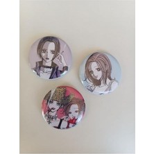 MarkEntegra Nana Anime Buton Rozet 3 Adet