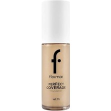 MarkEntegra Flormar Perfect Coverage Yüksek Pigmentli & Yarı Parlak Bitişli SPF15 Fondöten