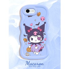 HONTINGA iPhone 6s Plus Uyumlu Kılıf Düşüme Önleyici Basitlik Anti Düşme Kamera Koruyucu Basit Mavi Yumuşak Silikon Couple Telefon Kılıfı Kuromi Desen K9-0303
