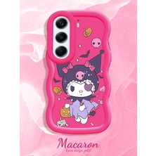 HONTINGA Tecno Camon 40 Uyumlu Kılıf Düşüme Önleyici Basitlik Anti Düşme Kamera Koruyucu Basit Kırmızı Yumuşak Silikon Couple Telefon Kılıfı Kuromi Desen K9-0303