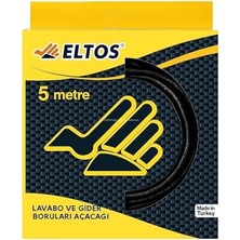 MarkEntegra Lavabo Açma Teli, 6 mm Kalınlık, Dayanıklı, Metal Tel, Lavabo ve Gider Borusu Açacağı, Tıkanıklık Giderici, Spiral Tel, Ergonomik Sap, Kolay Kullanım, Lavabo, Tuvalet, Banyo, Gider Açıcı (5 M)