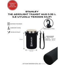 MarkEntegra Safir Kamp Stanleye The Aerolight Transit Mug 0.35 Lt ile Uyumlu Omuz Askılı Kılıf