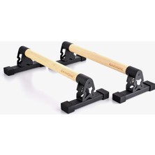 Empressco Mini Paralel Bar, Ahşap Şınav Barı, Ev Spor Ekipmanı, Calisthenics