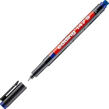 MarkEntegra Edding 147 S Silgili Permanent Kalem - Asetat Kalemi - Mavi - 1 Kalem - 0,3 mm Yuvarlak Uç