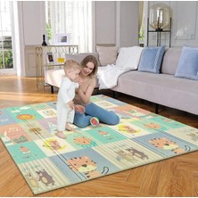MarkEntegra Forest City Katlanabilir Oyun Matı Oyun Halısı 150 x 180 x 1 cm