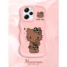 HONTINGA Poco X5 Pro 5g Uyumlu Kılıf Düşüme Önleyici Basitlik Anti Düşme Kamera Koruyucu Basit Pembe Yumuşak Silikon Couple Telefon Kılıfı Kitty Desen K9-0301