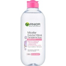 MarkEntegra Garnier Micellar Makyaj Temizleme Suyu 400ML, 24 Saat Nemlendirme, Hassas Ciltler Için