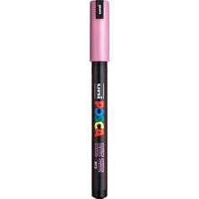 MarkEntegra Uni-Ball Pc-1mr Su Bazlı Poster Markörü, Metalik Pembe