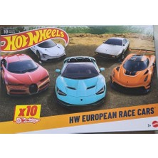 MarkEntegra Hot Wheels Oyuncak Arabalar, 10'lu Yarış Arabası Paketi, 1:64 Ölçekli Corvette, Lamborghini, Mclaren ve Hot Wheels Originals Içerir ('a Özel)